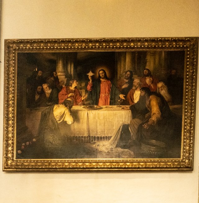 die Jünger feiern mit Jesus das heilige Abendmahl, St. Ptri-Kirche Bautzen