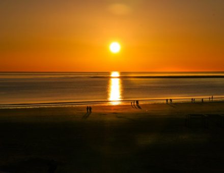 Sonnenuntergang auf Borkum
